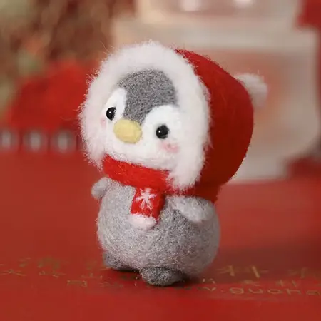 Sada na plstění – Tučňák se sluchátky 5,2 cm