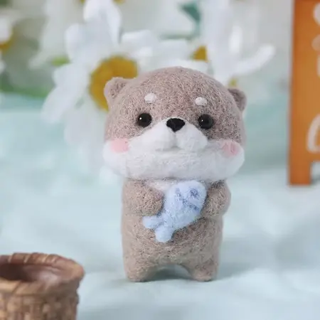 Sada na plstění – Vydra s rybičkou 5,5 cm