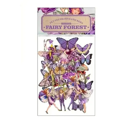 Samolepky – Fairy Forest Fialová série (50 ks)