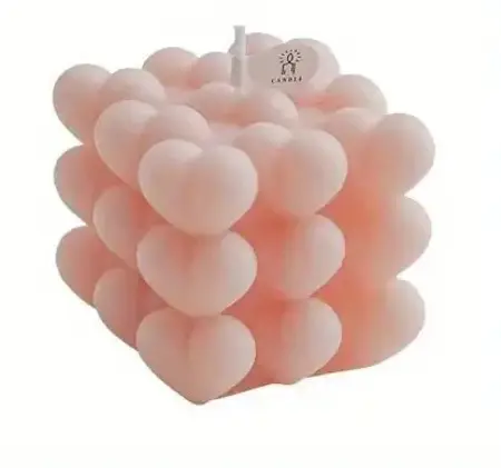 Silikonová forma ve tvaru srdce – výroba svíček DIY