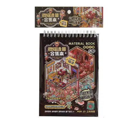 Kniha samolepek hallowen Mini 3D scény – 20 scén, 52 stran