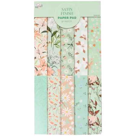 Blok hobby papíru Craft Universe – Satin Finish | 30 listů | 30,5 × 15,2 cm