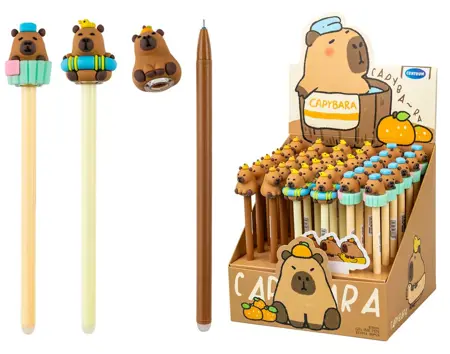 Gelové pero gumovatelné CAPYBARA 