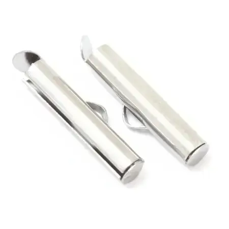 Koncovka zásuvná, stříbrna, 29mm