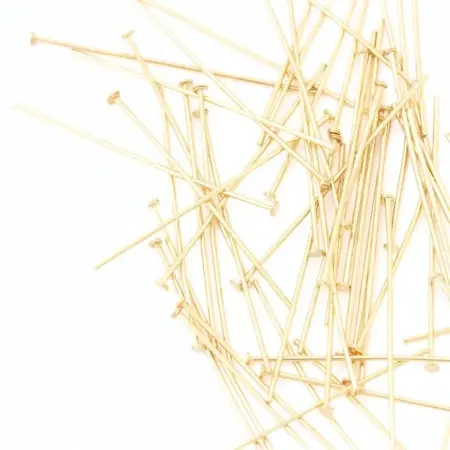 Ketlovací nýt zlatá– balení 10 ks 30 mm