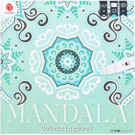 Omalovánky Mandala – Relaxační omalovánky pro dospělé | 128 listů