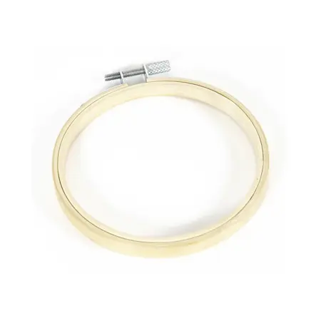 Dřevěný vyšívací mini kroužek DMC se stříbrným šroubováním – 10 cm