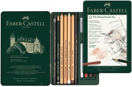 Kreslířská sada Faber-Castell Pitt 12ks