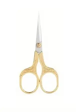 Vyšívací nůžky – Precizní ocelové nůžky pro hobby a ruční práce (12,7 cm) zlatá