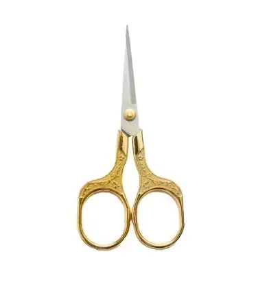 Vyšívací nůžky – Precizní ocelové nůžky pro hobby a ruční práce (12,7 cm) zlatá