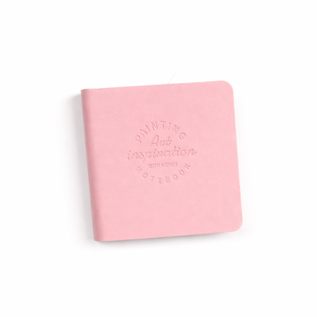 Mini poznámkový bloček „ Dotek Něhy“ – 5 × 5 cm Světle růžová  