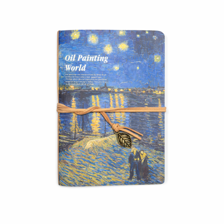 Skicák A5 „Oil Painting World“ – 80 stran Noční světla města