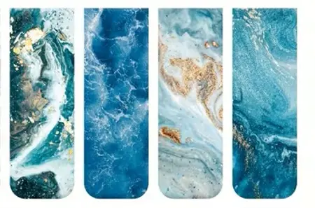 Oceánské abstrakce – magnetické záložky Nekonečné modro