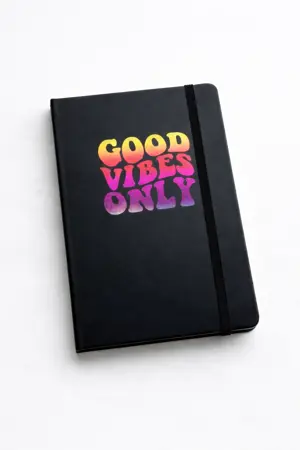 Poznámkový blok A5 „Good Vibes Only“ – linkovaný