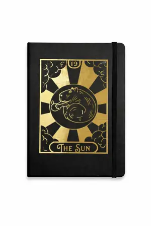 Poznámkový blok A5 Tarot & Kapibara – The Sun