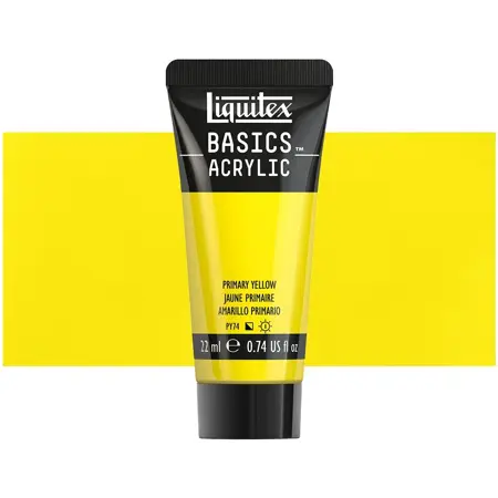 Akrylová barva Liquitex Basics 22 ml – 410 Primary yellow