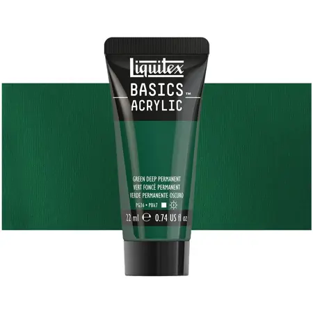 Akrylová barva Liquitex Basics 22 ml – 204 green deep permanent 