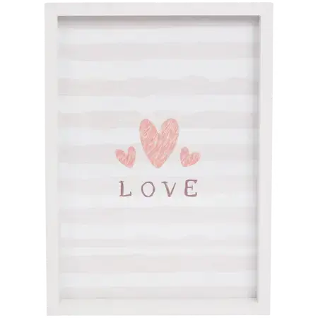 Fotorámeček 13 × 18 cm – bílý, MDF se sklem