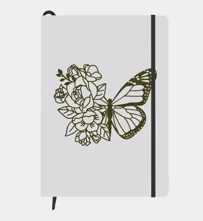 blok motyl  A5 bilý