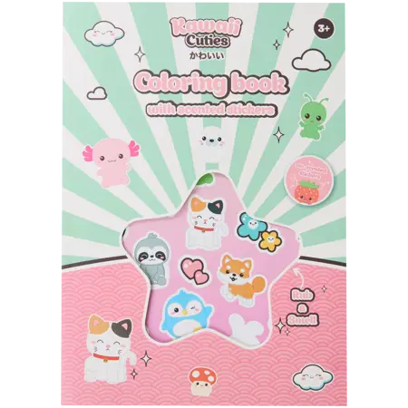 Kawaii omalovánka se samolepkami s vůní cuties