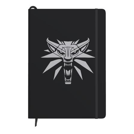 Poznámkový blok The Witcher A5 „Wlk “ s gumičkou