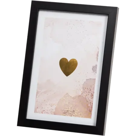 Fotorámeček Love 13 × 18 cm – Černý , MDF se sklem