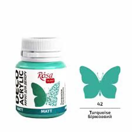 Akrylová barva Rosa Decor 20 ml – 42 Turquoise