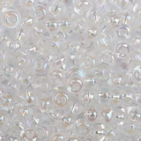 PRECIOSA rokajl 6/0, 3,7 mm, 10 g  čiré s listrem (58205 )