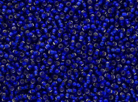 Rokajlové korálky Toho  - Round 15/0 : Silver-Lined Cobalt TR-15-28D