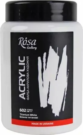 Rosa Gallery Akrylová barva Titanium White (602) 400 ml 1 ks