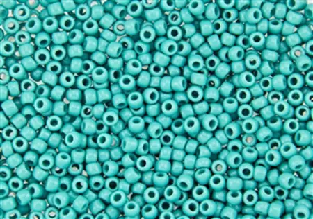 Rokajlové korálky - Round 15/0 : Opaque Turquoise TR-15-55