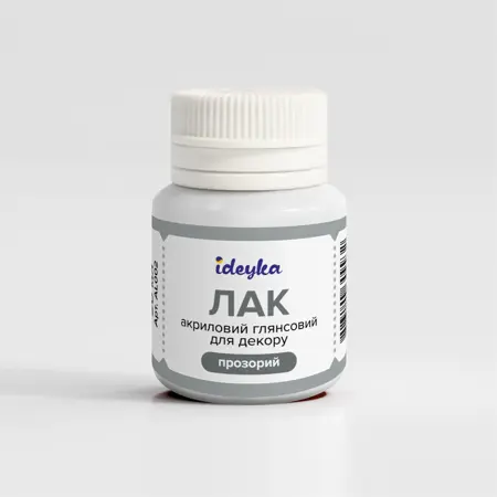 Lesklý akrylový lak na obrazy a diamantové mozaiky Ideyka® 20 ml 