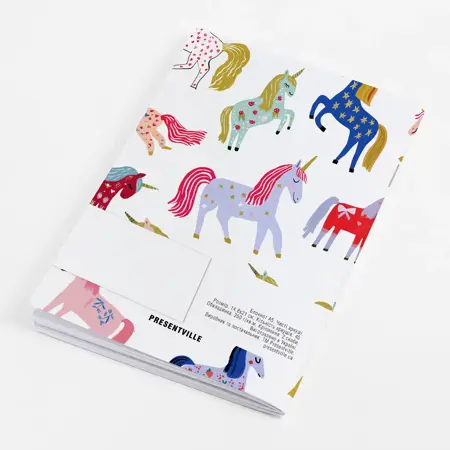 Zápisník s potiskem A5 Jednorožci – nelinkovaný, 40 listů 