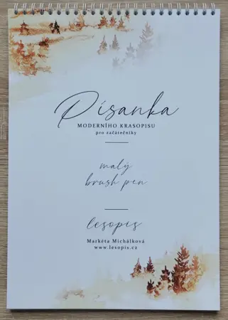 Písanka pro malý brush pen