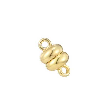 Magnetické zapínání na náramky a náhrdelníky – zlaté, 12 × 7 mm
