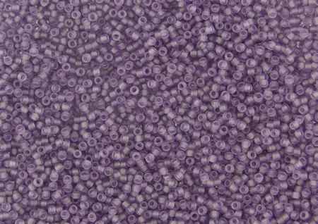 Rokajlové korálky Toho  - Round 15/0 : Transparent-Frosted Sugar Plum TR-15-19F