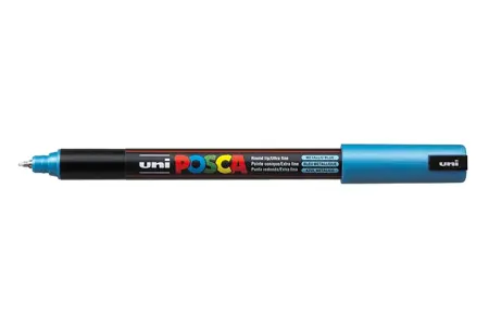 Acrylic marker Uni Posca 0.7mm PC-1MR – M33 metalická modrá