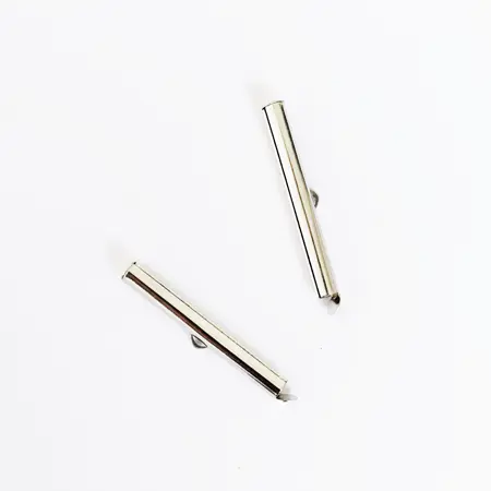 Koncovka zásuvná, stříbrna, 34mm