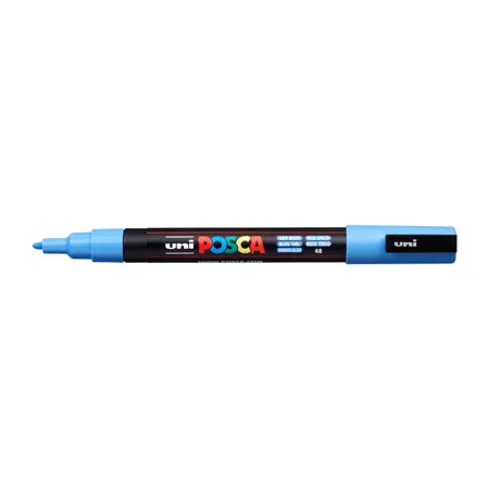 Akrylový fix Uni Posca PC-3M 0,9–1,3 mm – 48 nebesky modrá