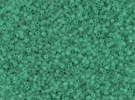 Rokajlové korálky - Round 15/0 : Transparent-Frosted Dk Peridot TR-15-72F