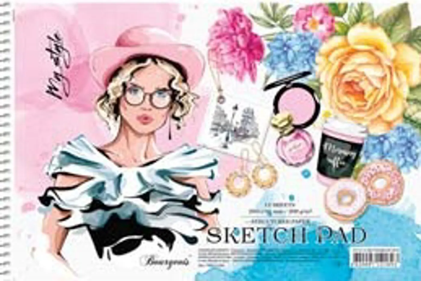Sketchbook_STYLE 28,5 x 19,5 cm peony - fotografie 1
