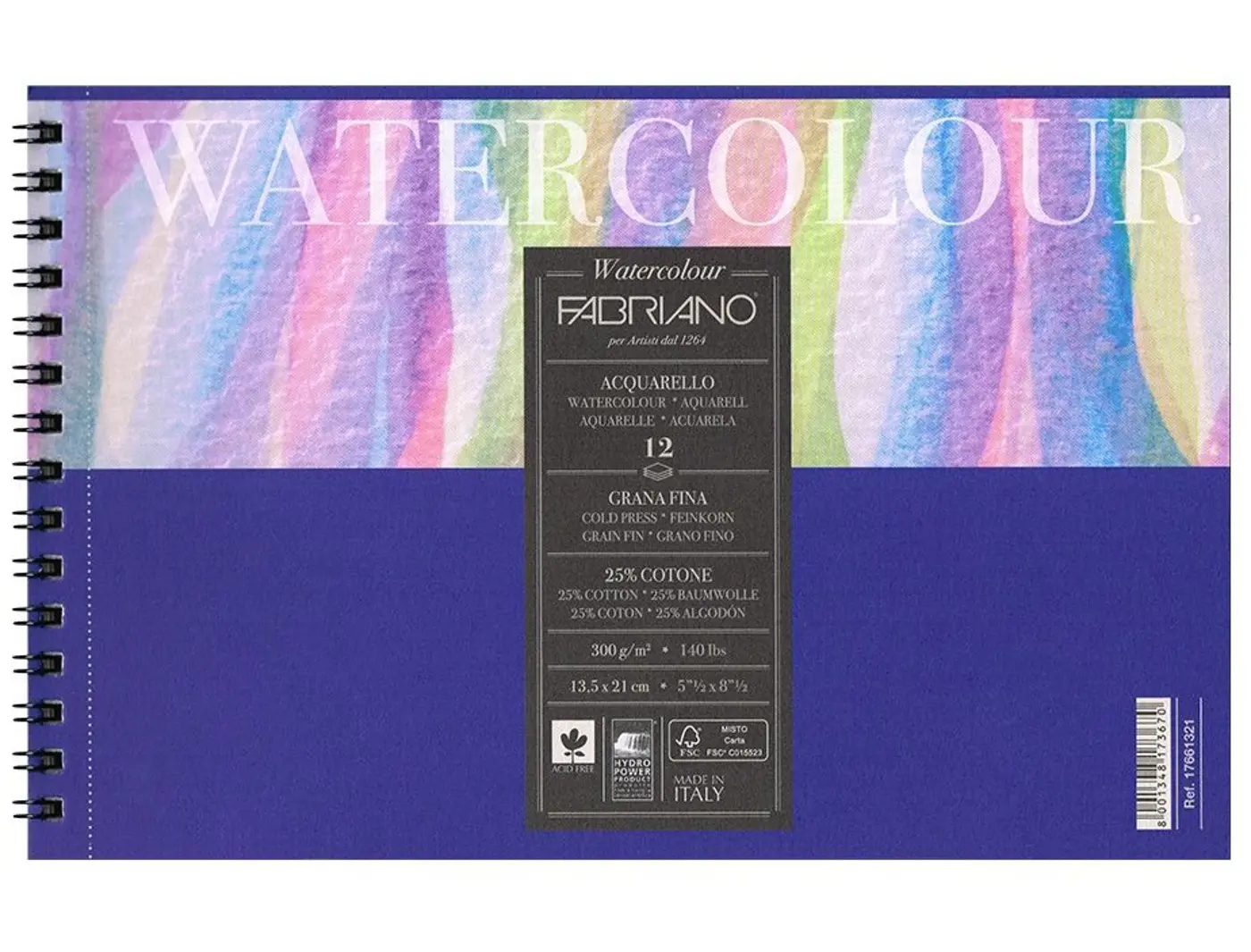 Fabriano Watercolour A5 300g cold pressed, blok pro akvarel - fotografie 1