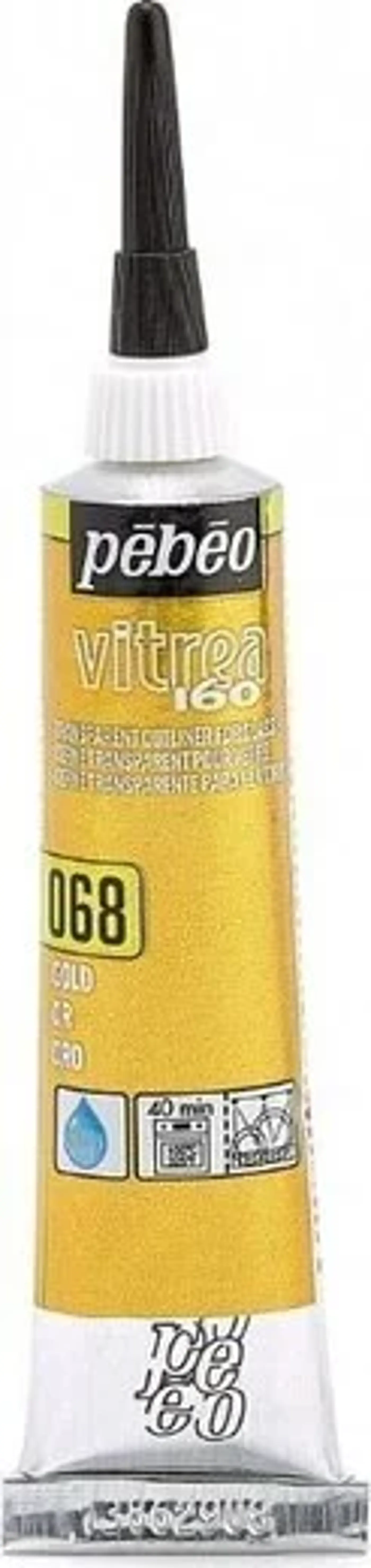 Vypalovací kontura na sklo Vitrea 20ml zlatá - fotografie 1