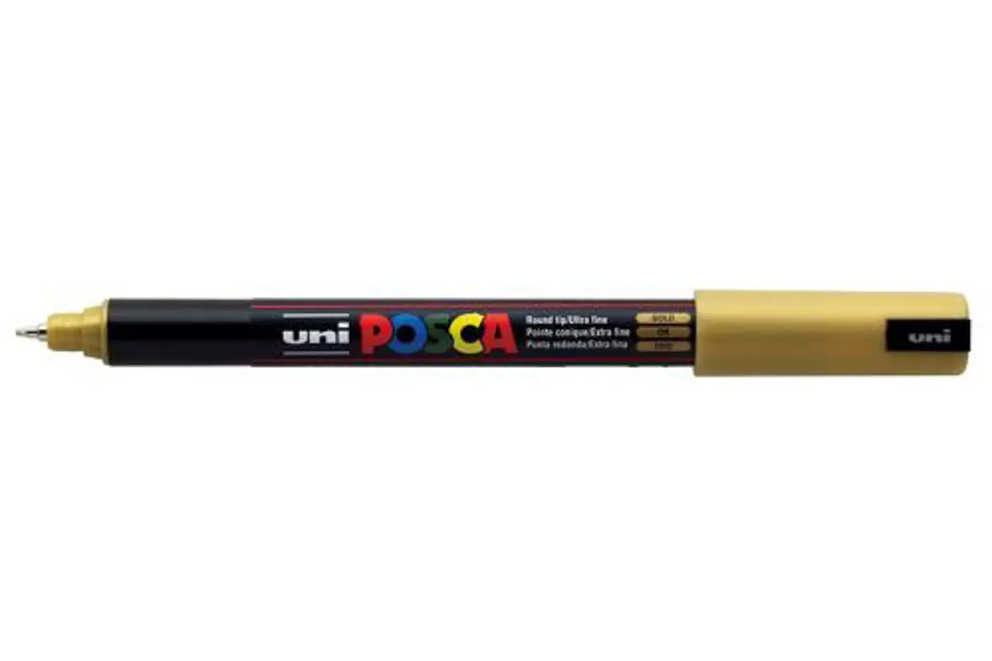 Acrylic marker Uni Posca 0.7mm PC-1MR – 25 zlatá - fotografie 1
