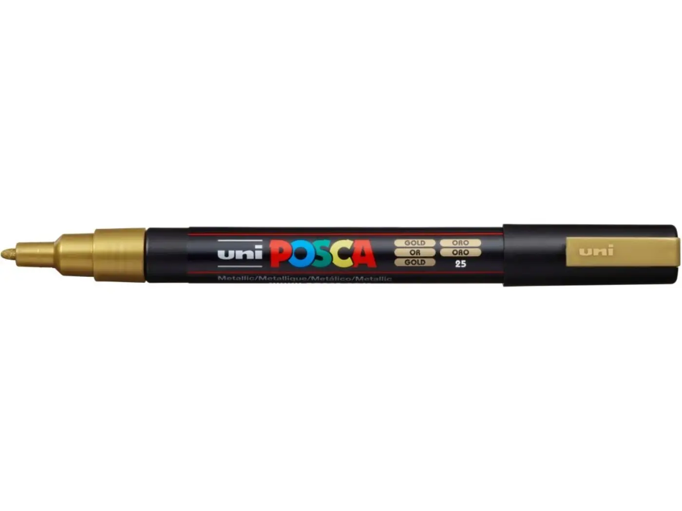 Akrylový fix Uni Posca PC-3M 0,9–1,3 mm –  25 zlata - fotografie 1