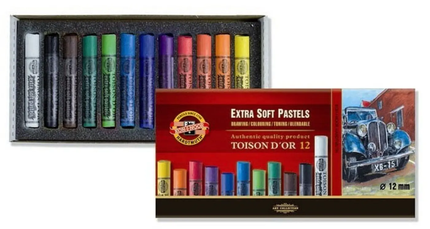 Suché pastely Toison extra soft 12ks - fotografie 1