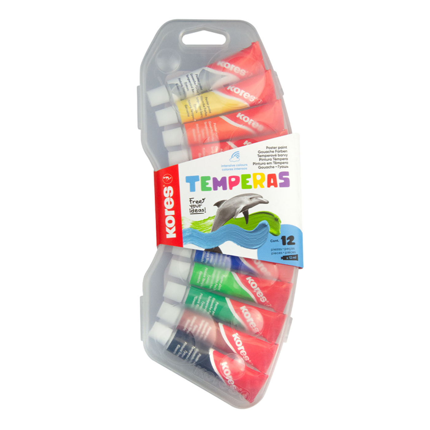 Temperové barvy Kores 12ks - fotografie 1