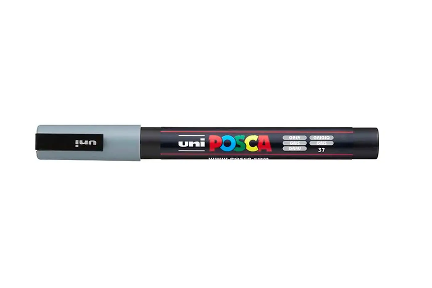 Akrylový fix Uni Posca PC-3M 0,9–1,3 mm – 37 šedá - fotografie 1