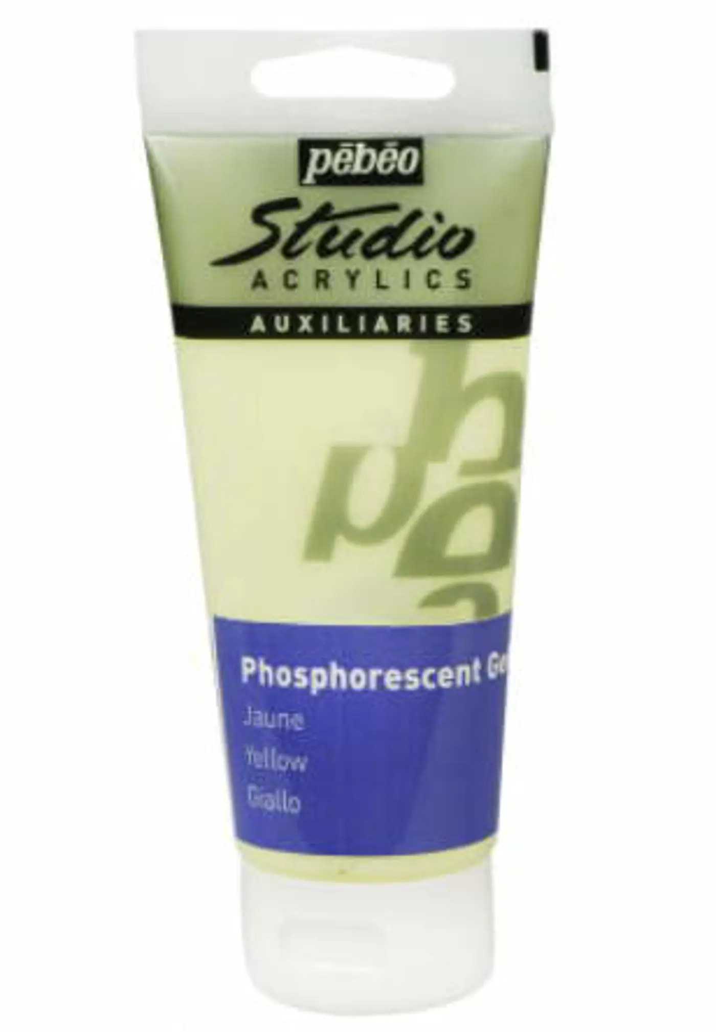 Fosforeskující barva Pébéo 100ml  žlutá - fotografie 1