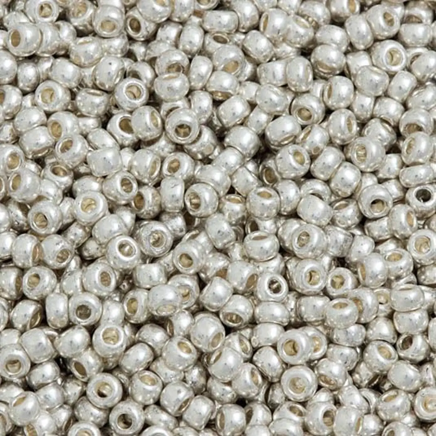 Preciosa rokajl 9/0 – stříbrný metalický (68301), 10 g - fotografie 1